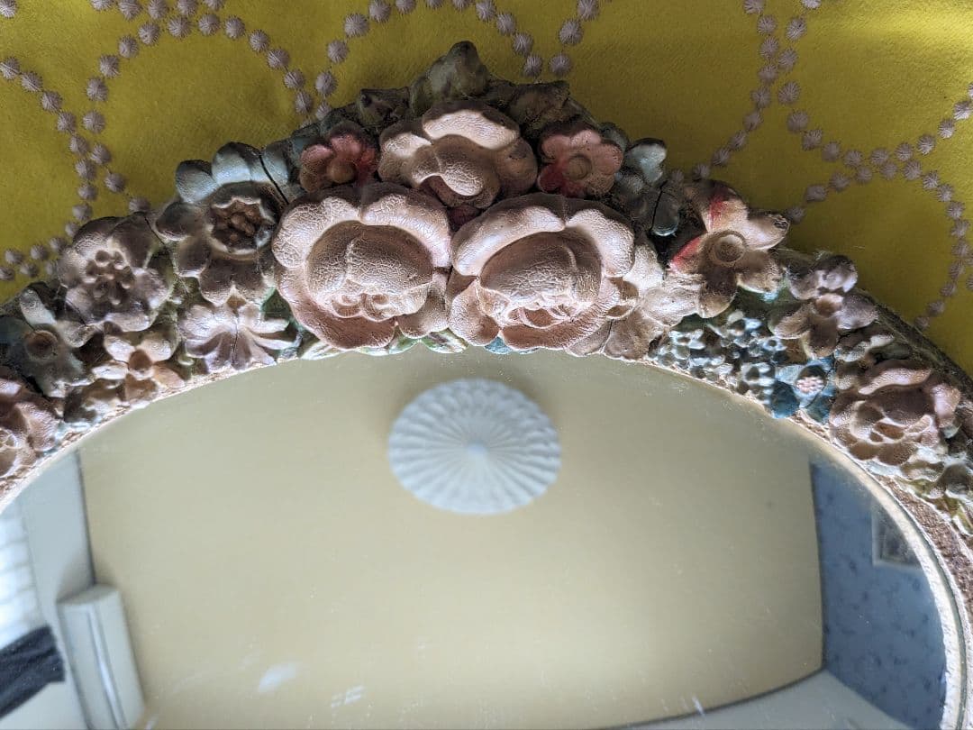 バーボラミラー　凸面　イギリスアンティーク