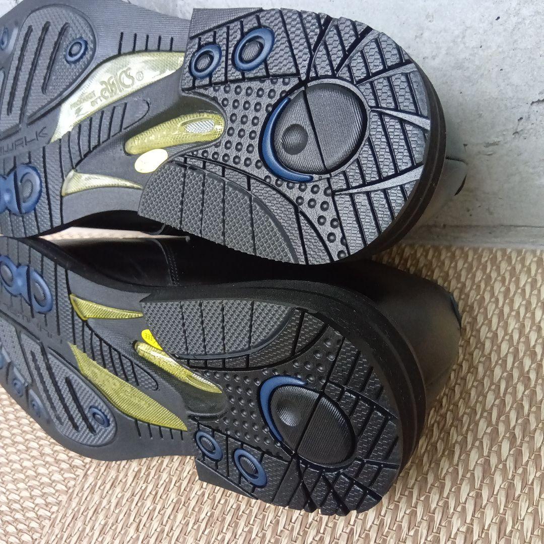 【未使用級】アシックス ランウォーク　ビジネスシューズ Uチップ 25.5cm黒