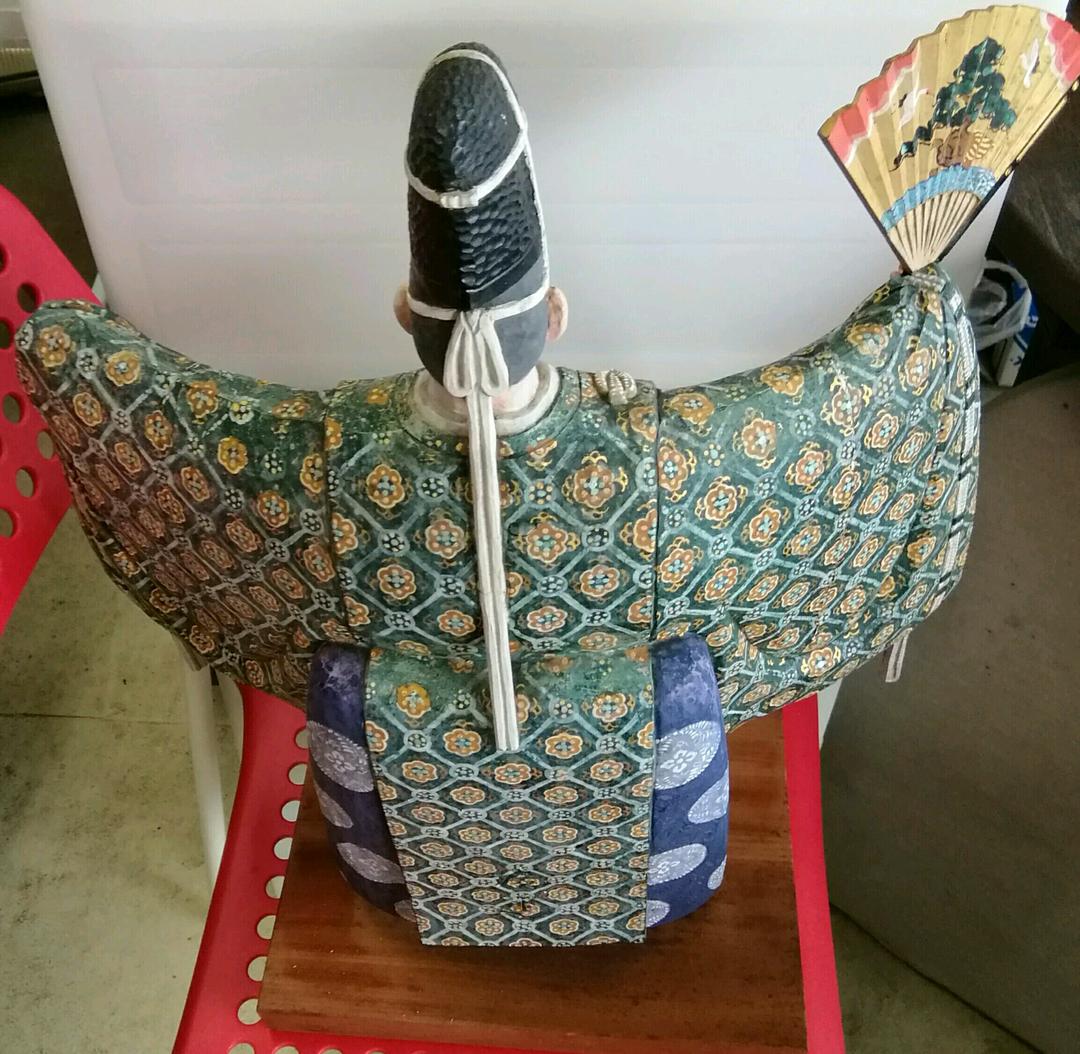 近藤廣運　　豪華木彫手彩色　能舞い人形