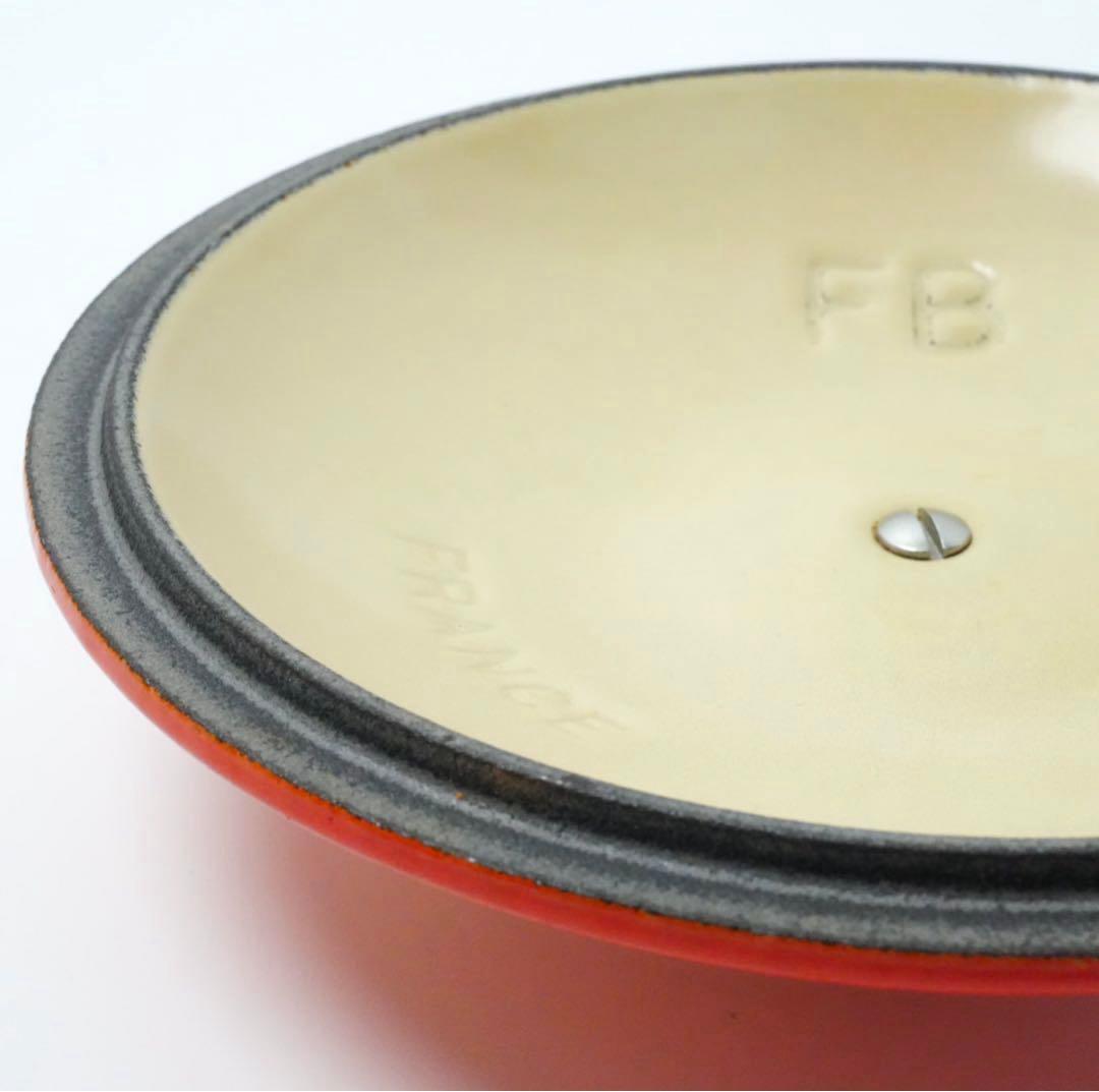 【美品】LE CREUSET　ウィンザーポット　オレンジ　16cm