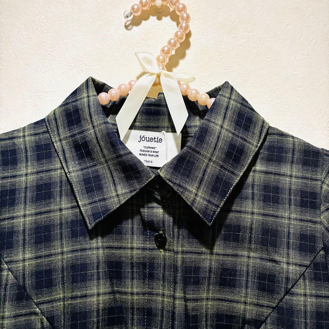 jouetie フリルショルダーバルーンミニワンピース