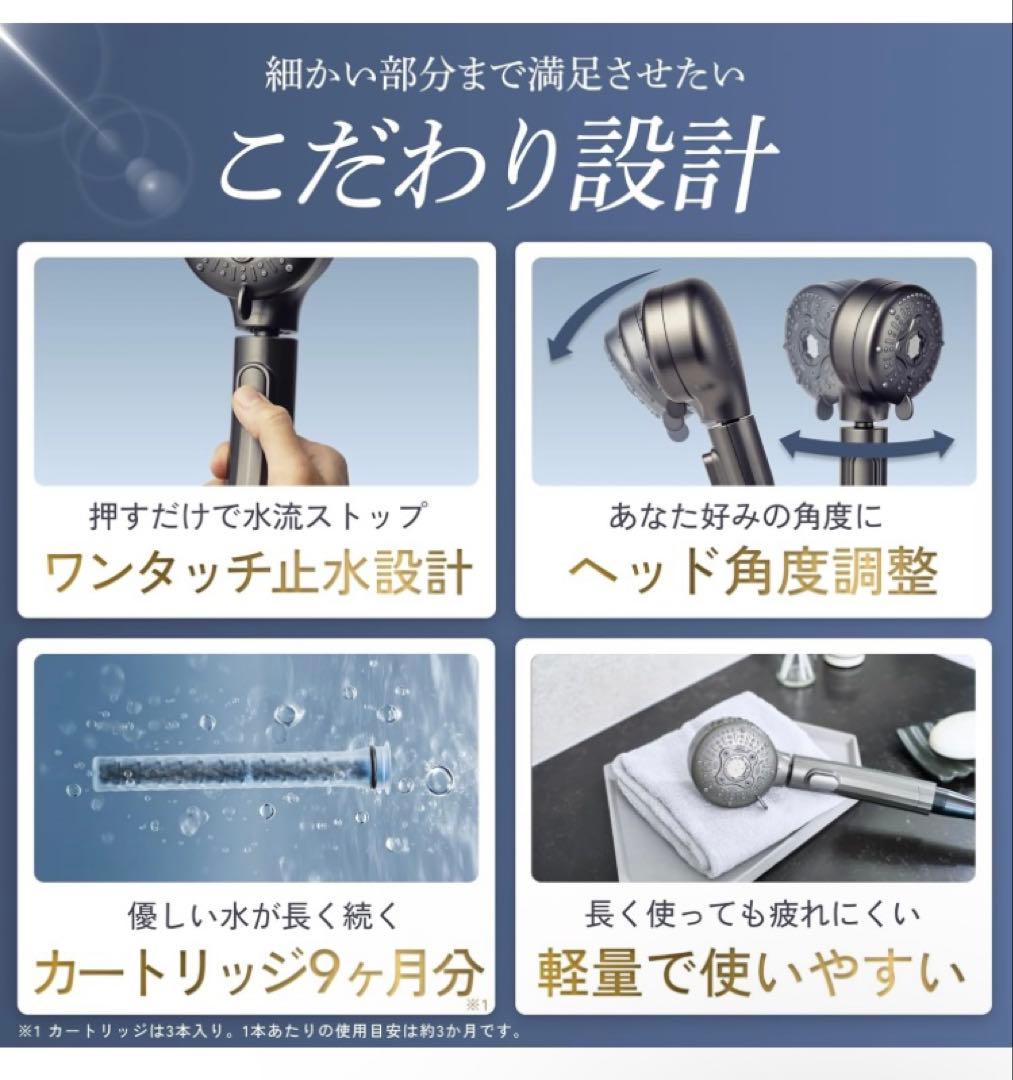 UR.SALON パーフェクトケアバブル シャワーヘッド ナノバブル 塩素除去