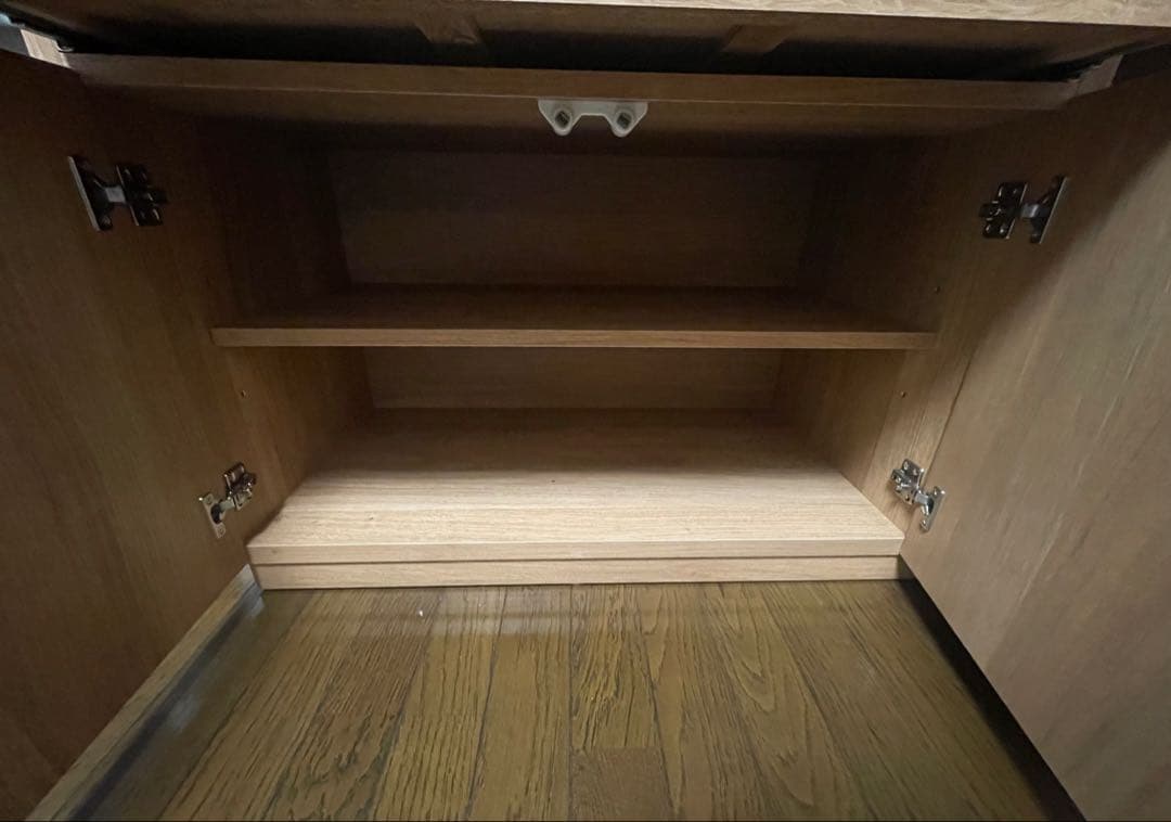 （直接引取:埼玉）ナチュラルウッド キャビネット・サイドボード　フランフラン