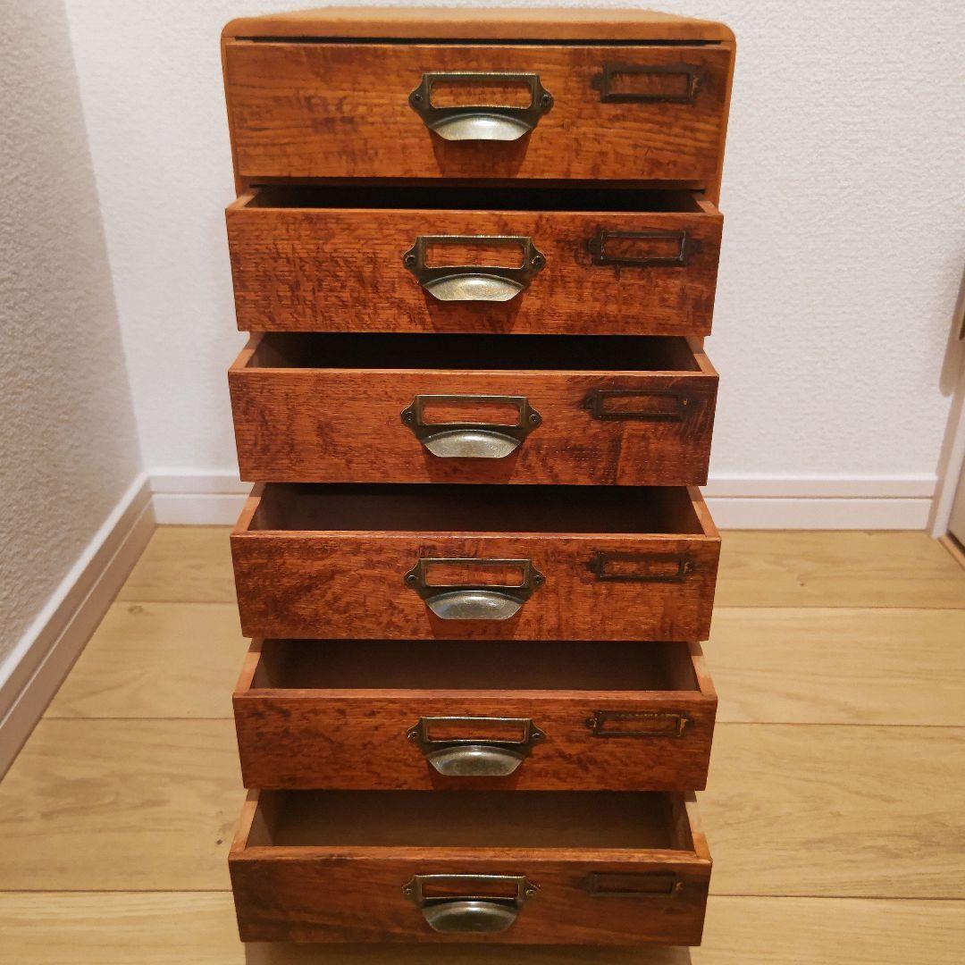 リペア済 美品　 6段小引き出し　 昭和レトロ アンティーク　引き出し　年代物