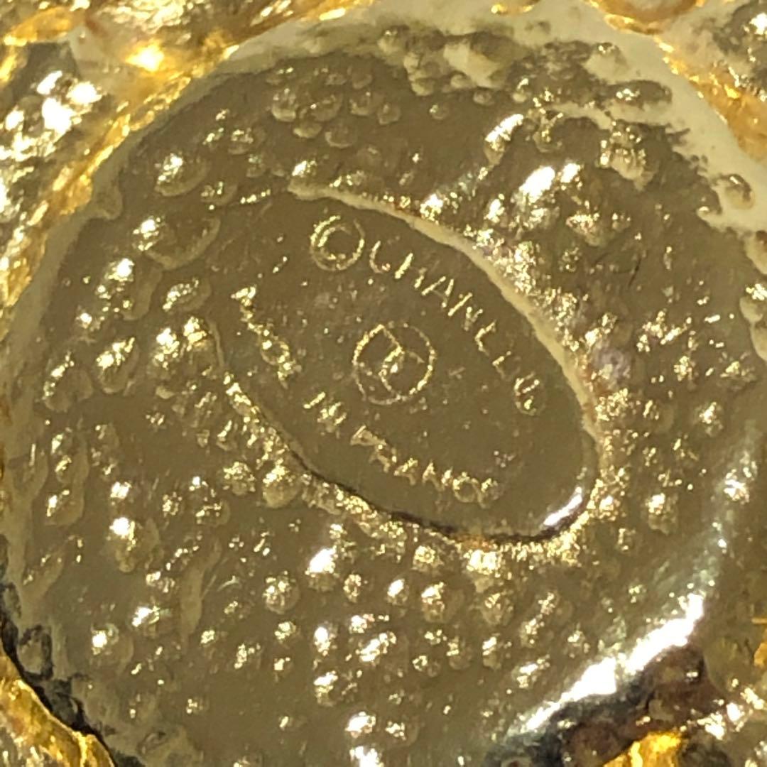 極美品　シャネル　ブローチ　イミテーションパール　カメリア　ゴールド　ビンテージ