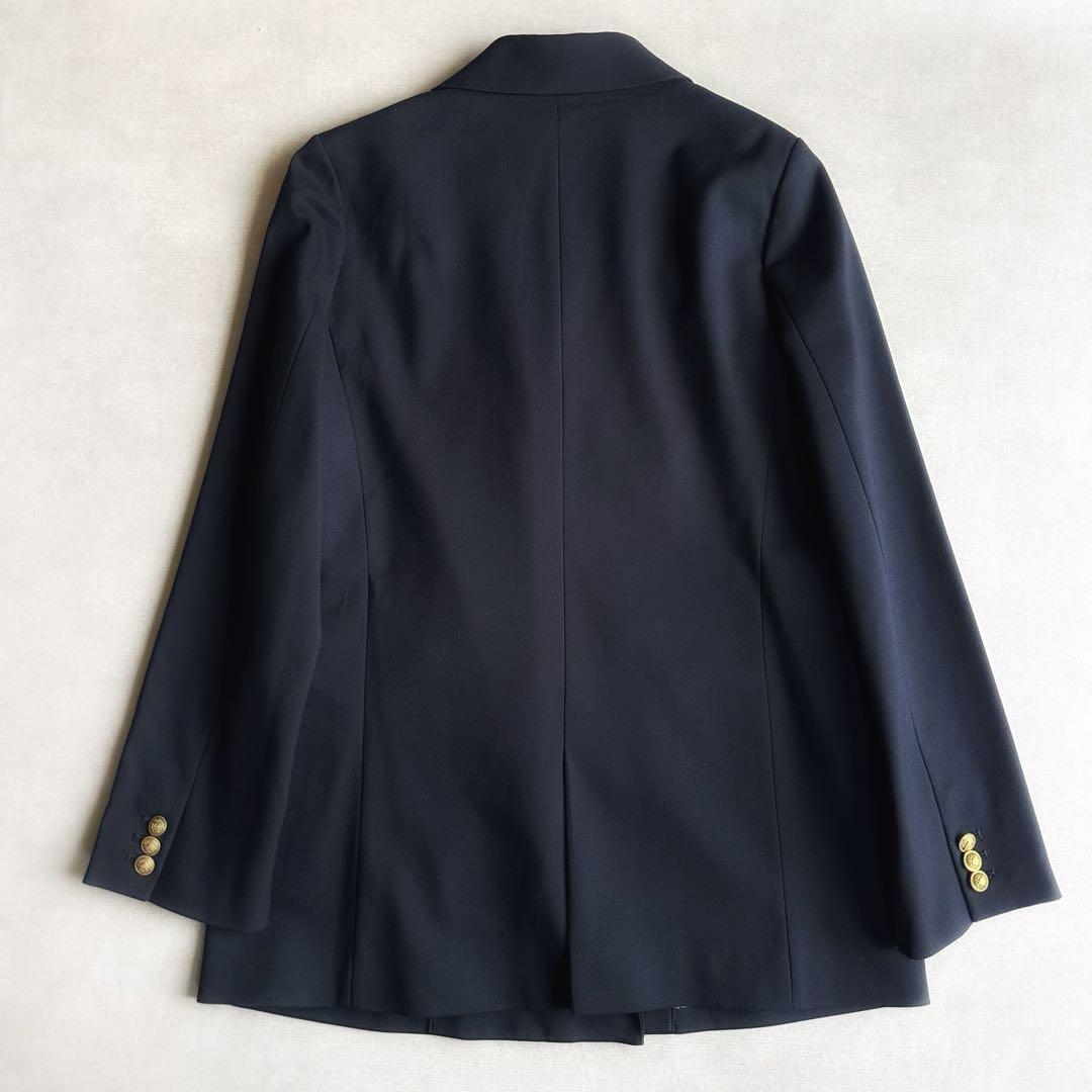 美品▲Mila Owen//金ボタンダブルブレザーオーバージャケット 紺ブレ