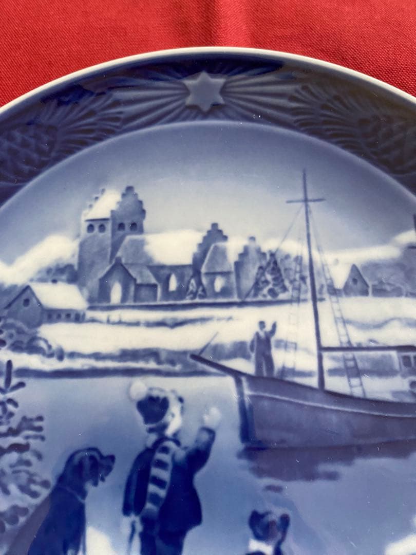 コペンハーゲン1998年 陶器の皿 冬の風景