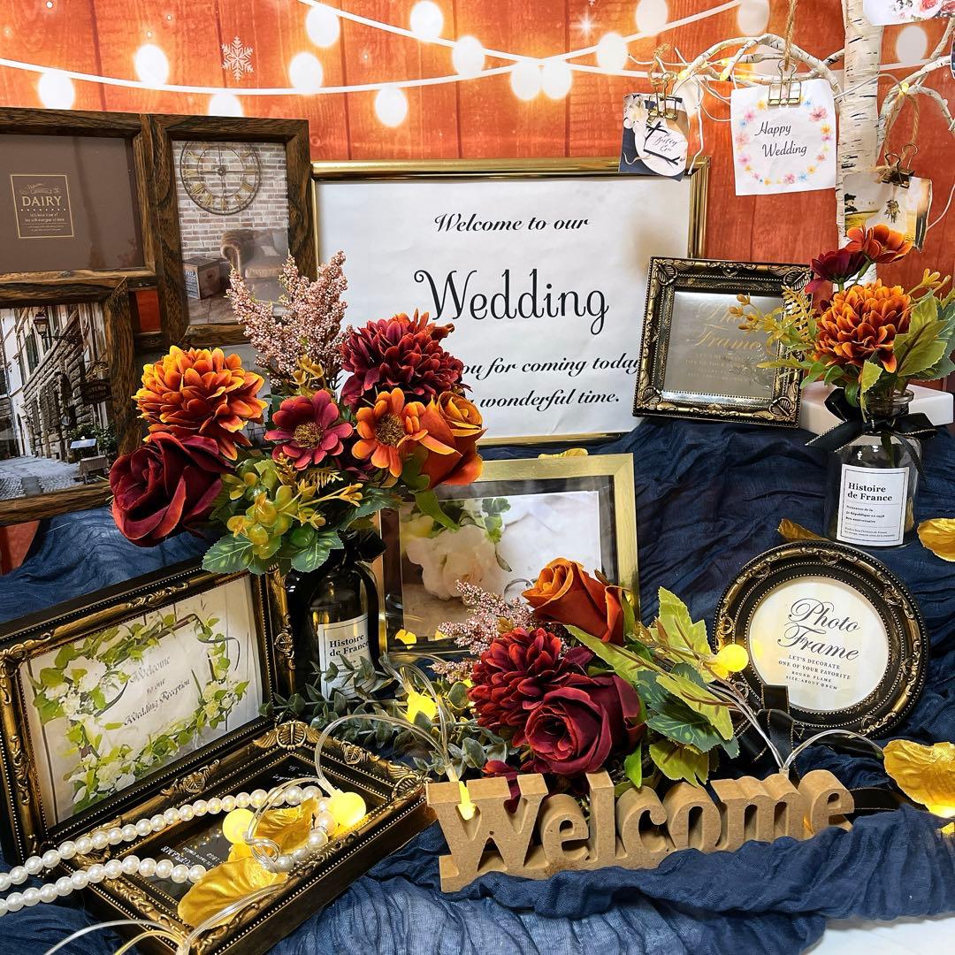 ウェルカムスペースセット 結婚式 まとめ売り ウエディング 造花 テラコッタ