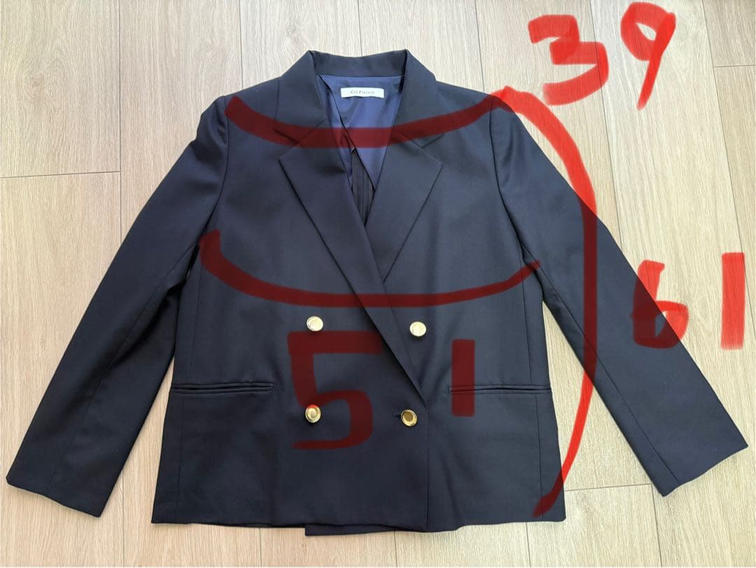 ★未使用★Col Pierrotコルピエロ　ショート丈ダブルジャケット