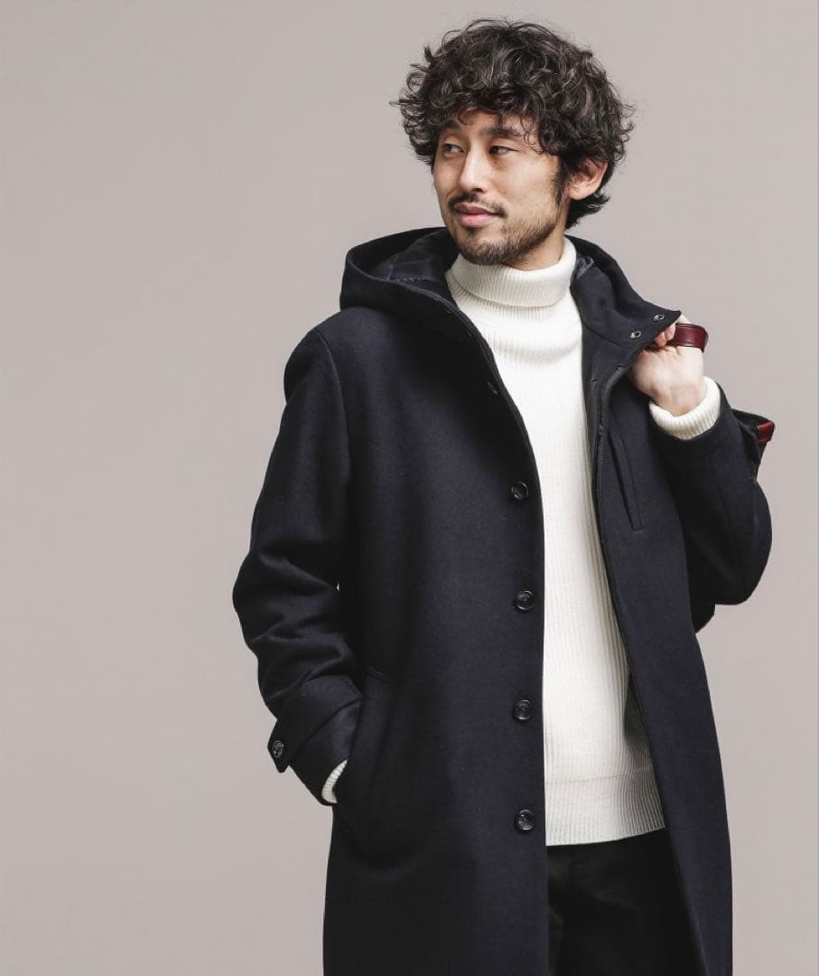 【新品】nano・universe SUPER100'S メルトンフードコート