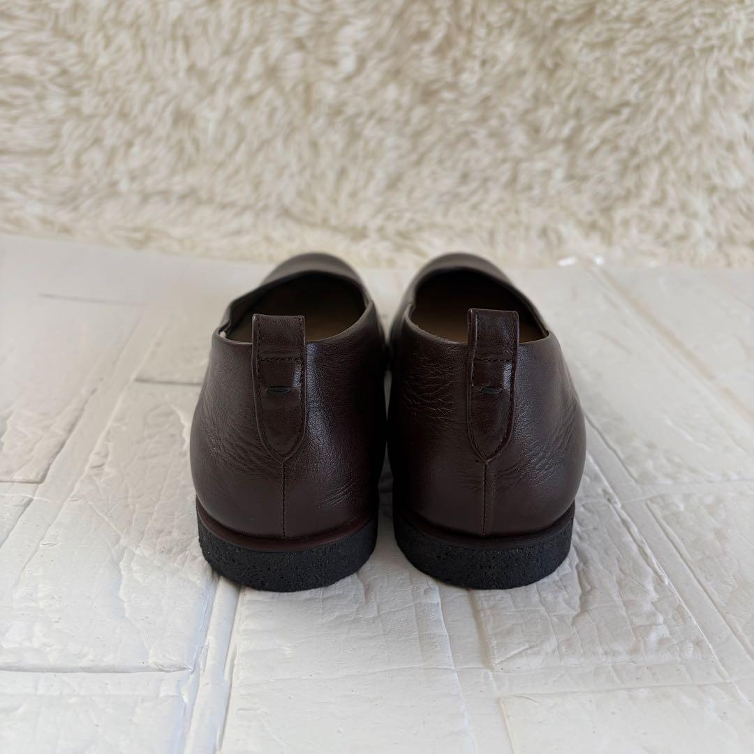 未使用品　マーガレットハウエル　フラットシューズ　ダークブラウン　25.0㎝