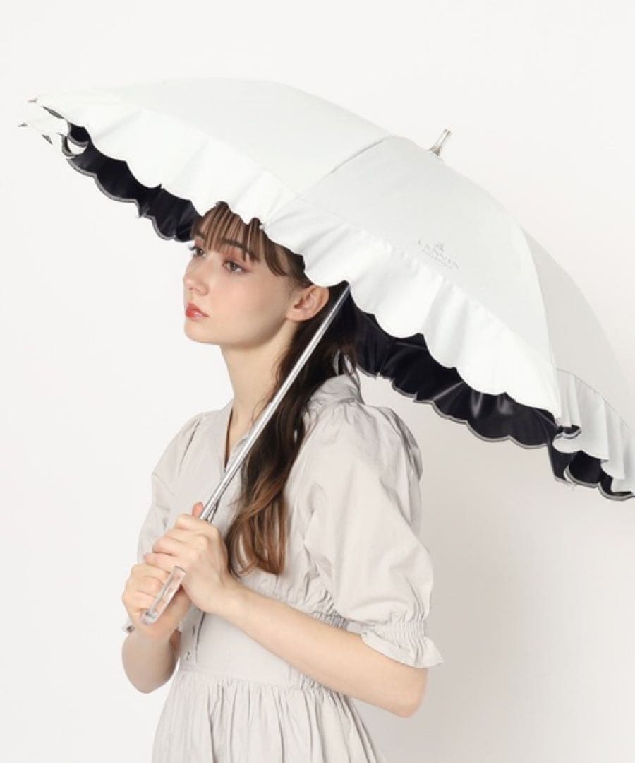 新品 LANVN collection 晴雨兼用日傘 シエスタ 刺繍フリル