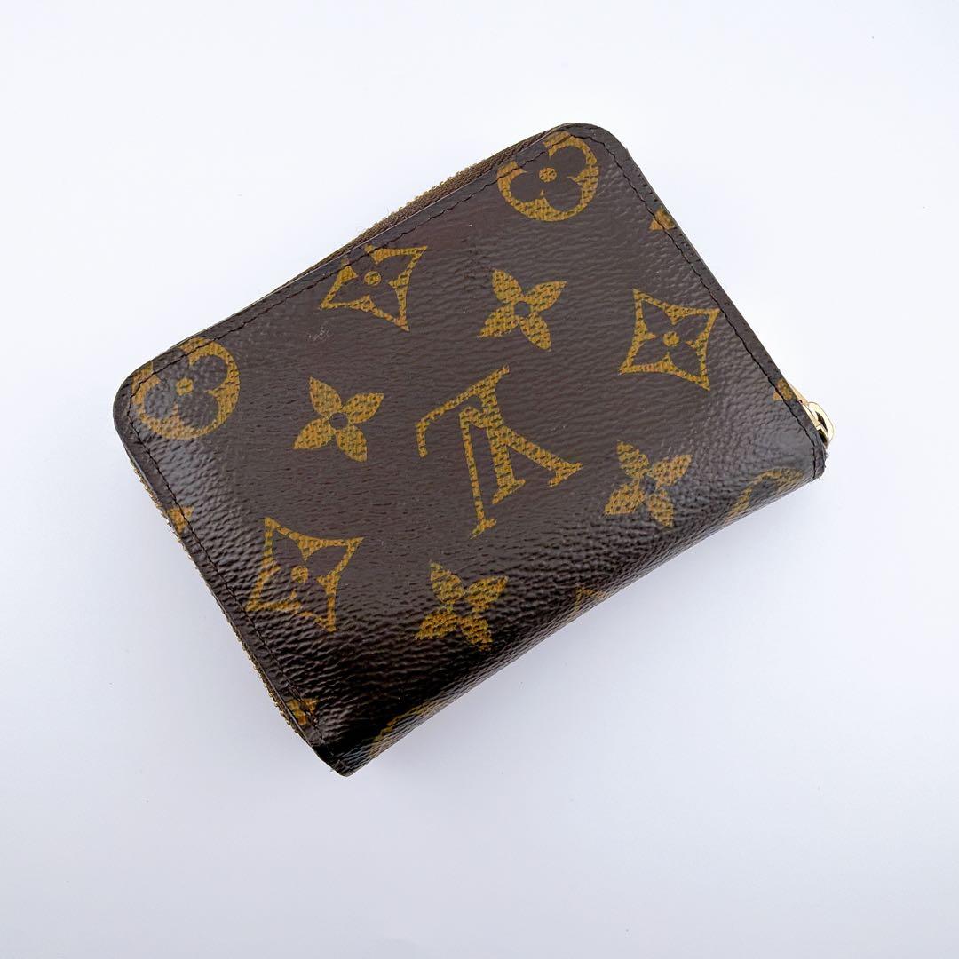 【美品】ルイヴィトン モノグラム ジッピーパース 小銭入れ ブラウン
