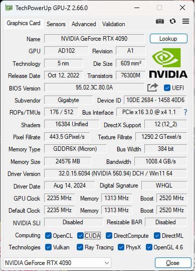 グラフィックボード・グラボ・ビデオカード AORUS RTX 4090 GAMING BOX
