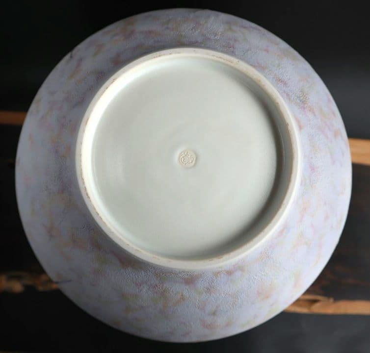 青・蓮華草文花器