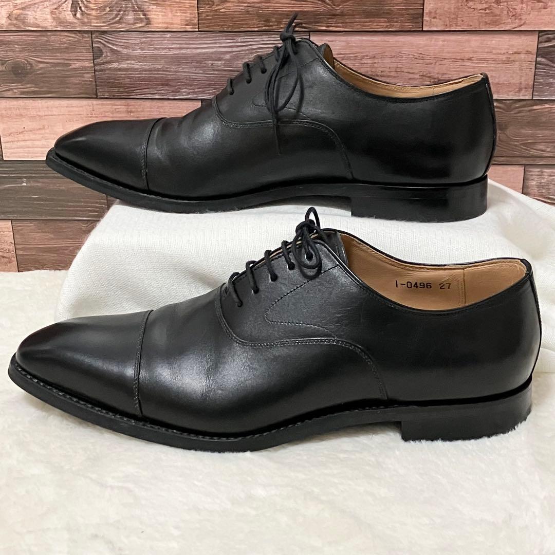 極美品 SCOTCH GRAIN ビジネス シューズ 革 靴 27.0 黒