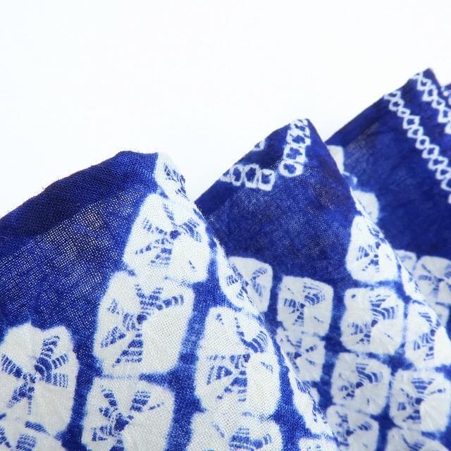 専用Y3481◆有松鳴海絞り 綿 仕付け糸付 手縫い仕立て 高級浴衣