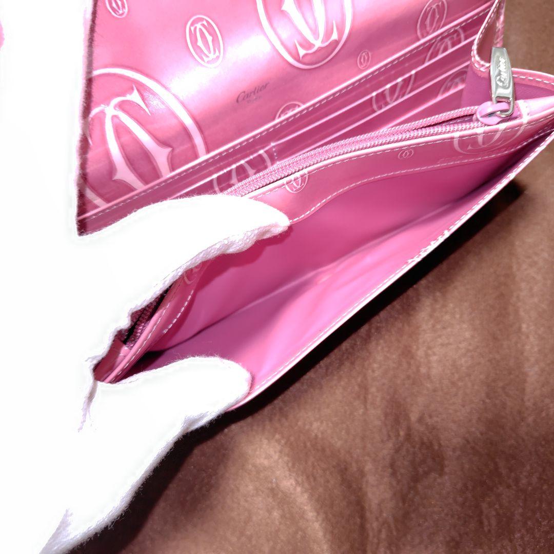 カルティエ Cartier ピンク 長財布　ハッピーバースデー