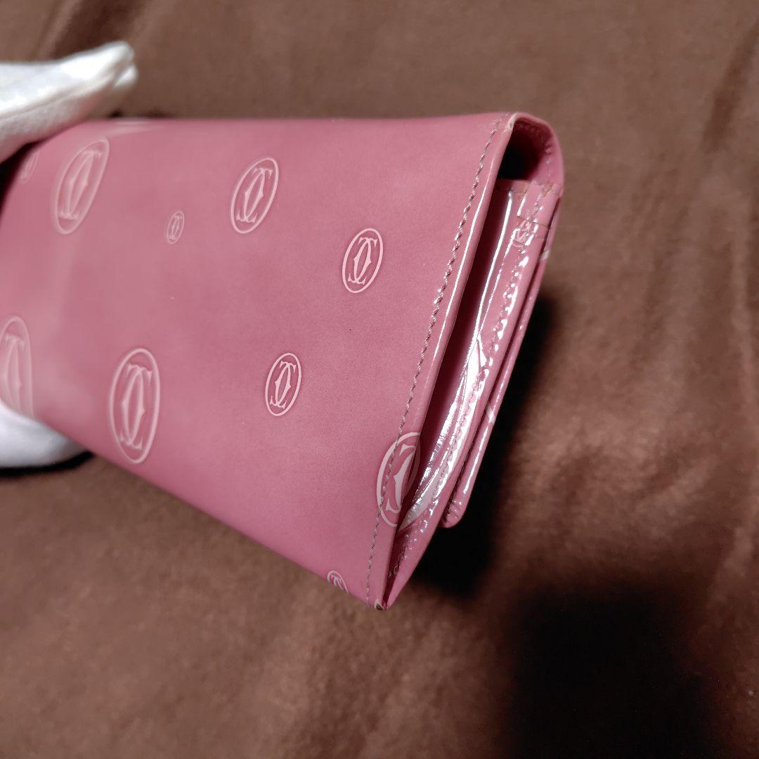 カルティエ Cartier ピンク 長財布　ハッピーバースデー