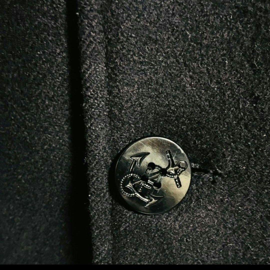 【 黒 40 Lサイズ USA製】完売レア Schott マリンコート ショット