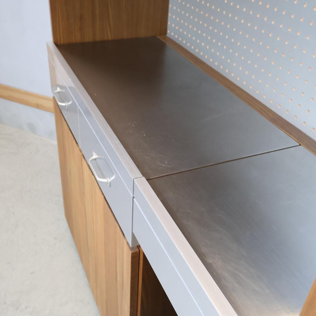 unico ウニコ ストラーダ 3面レンジボード 食器棚 キッチンボード レンジ