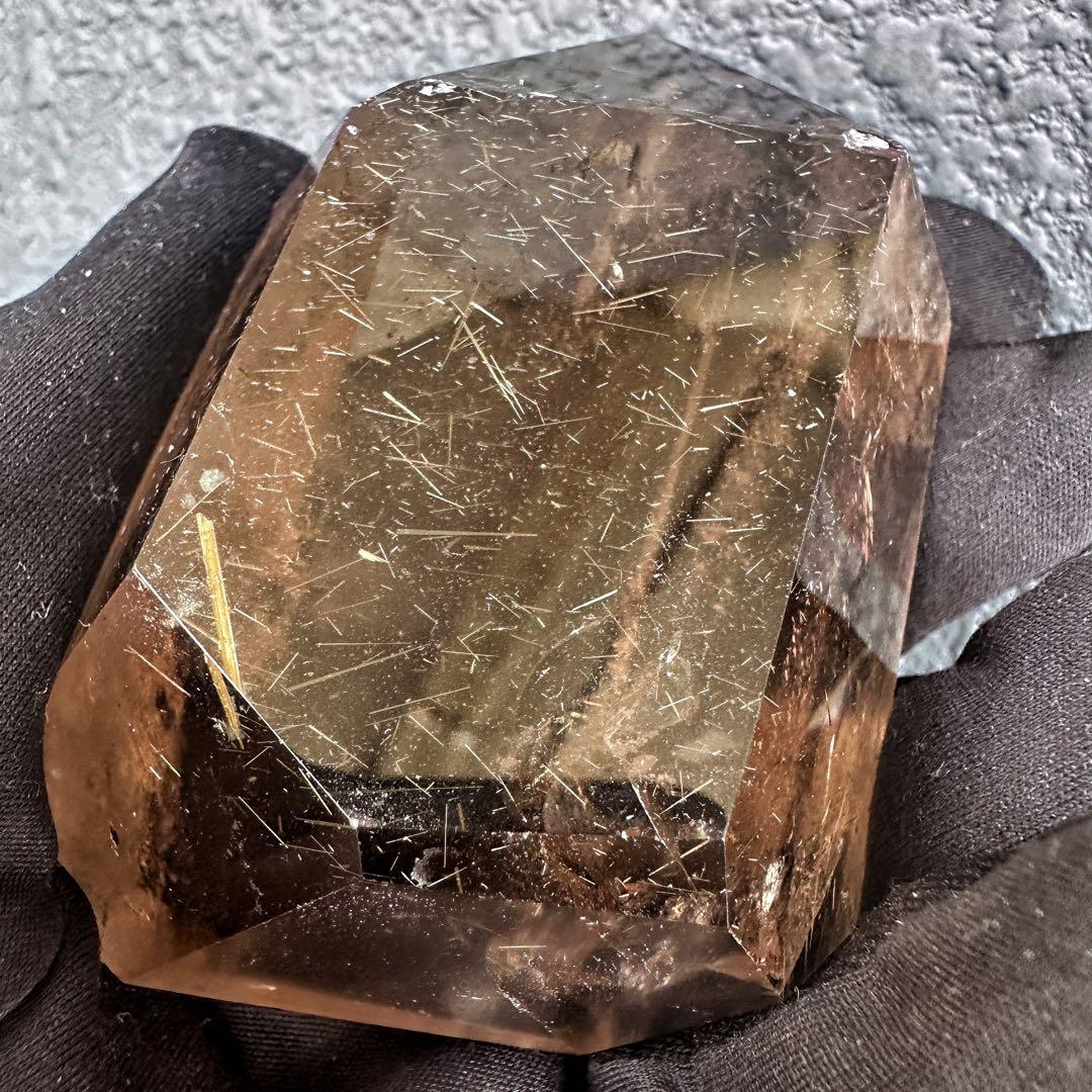 高級品❗️虹入り☆スモーキーゴールドルチル タイチンルチルフリーフォームA1211