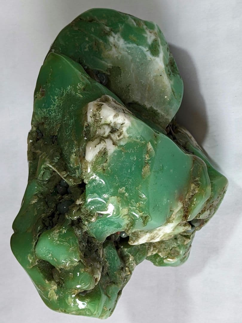 ♦鑑賞石飾り 置物？ 中国翡翠 水石 盆石 鉱物 置物 飾り 骨董品