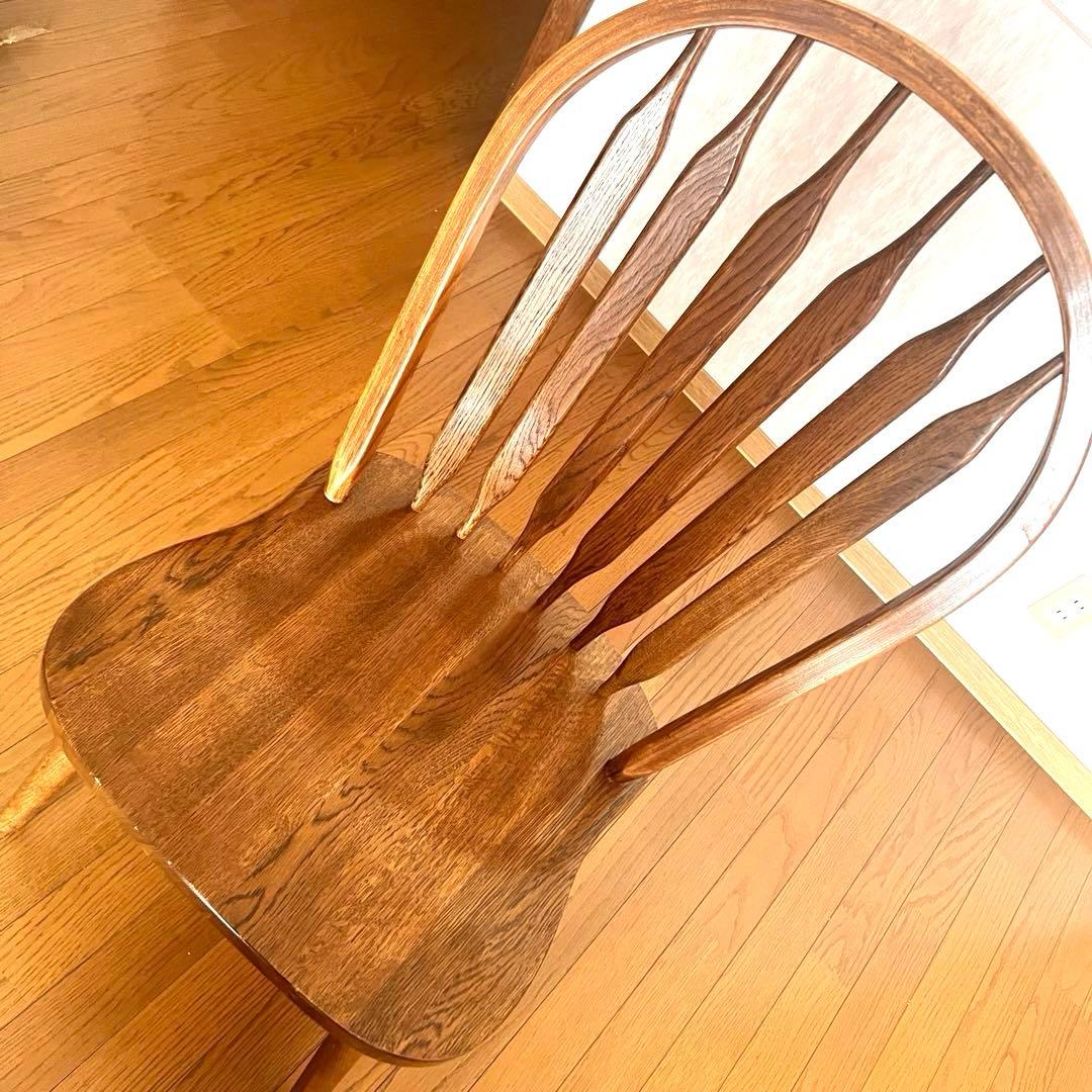 ③みっちゃん木製ウッド ウィンザーチェア スラットバックチェア