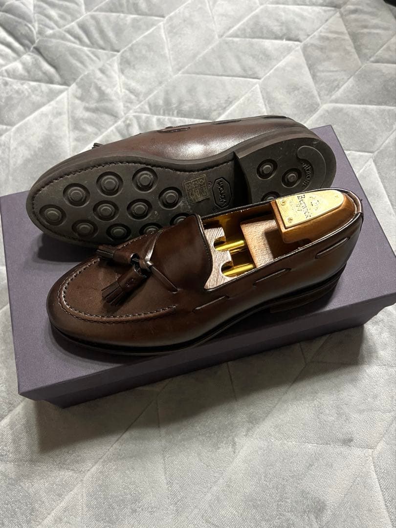 【極美品】Berwick ブラウン タッセルローファー23.5cm