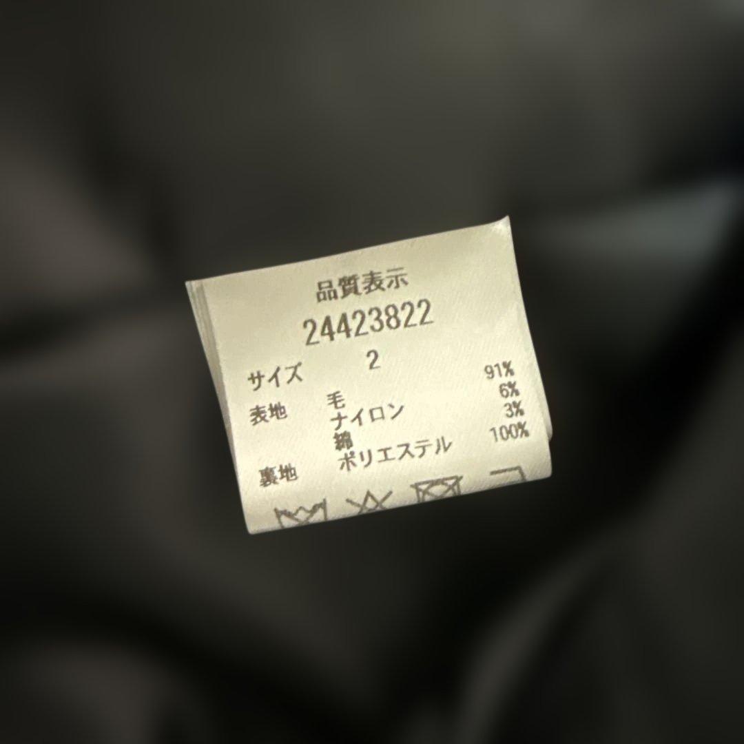 アプワイザーリッシェ　ノーカラーショートコート　2 黒　ジャケット　未使用　金釦