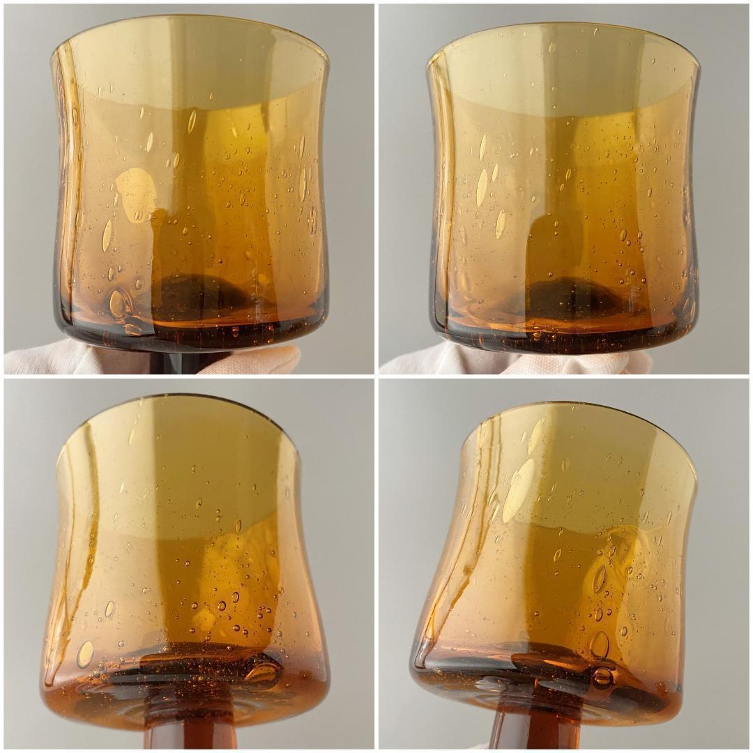 エリックホグラン BODA ガラス 脚付 花瓶 フラワーベース ビアグラス 2脚