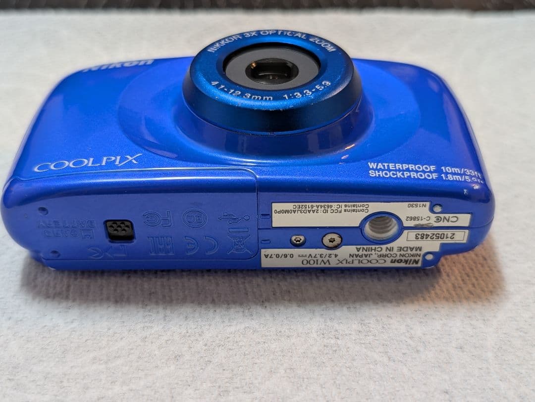 Nikon COOLPIX 防水デジタルカメラ W100 ブルー