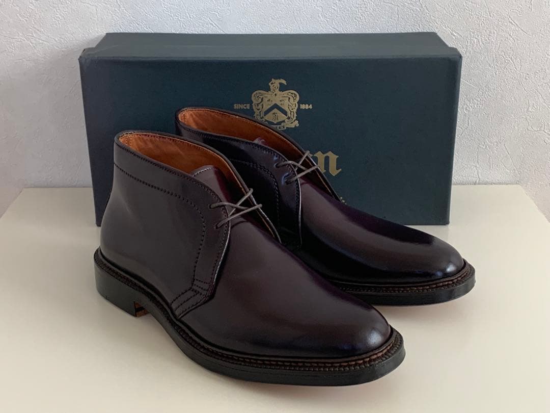 オールデンAlden 1339 チャッカブーツ ダークバーガンディsize7