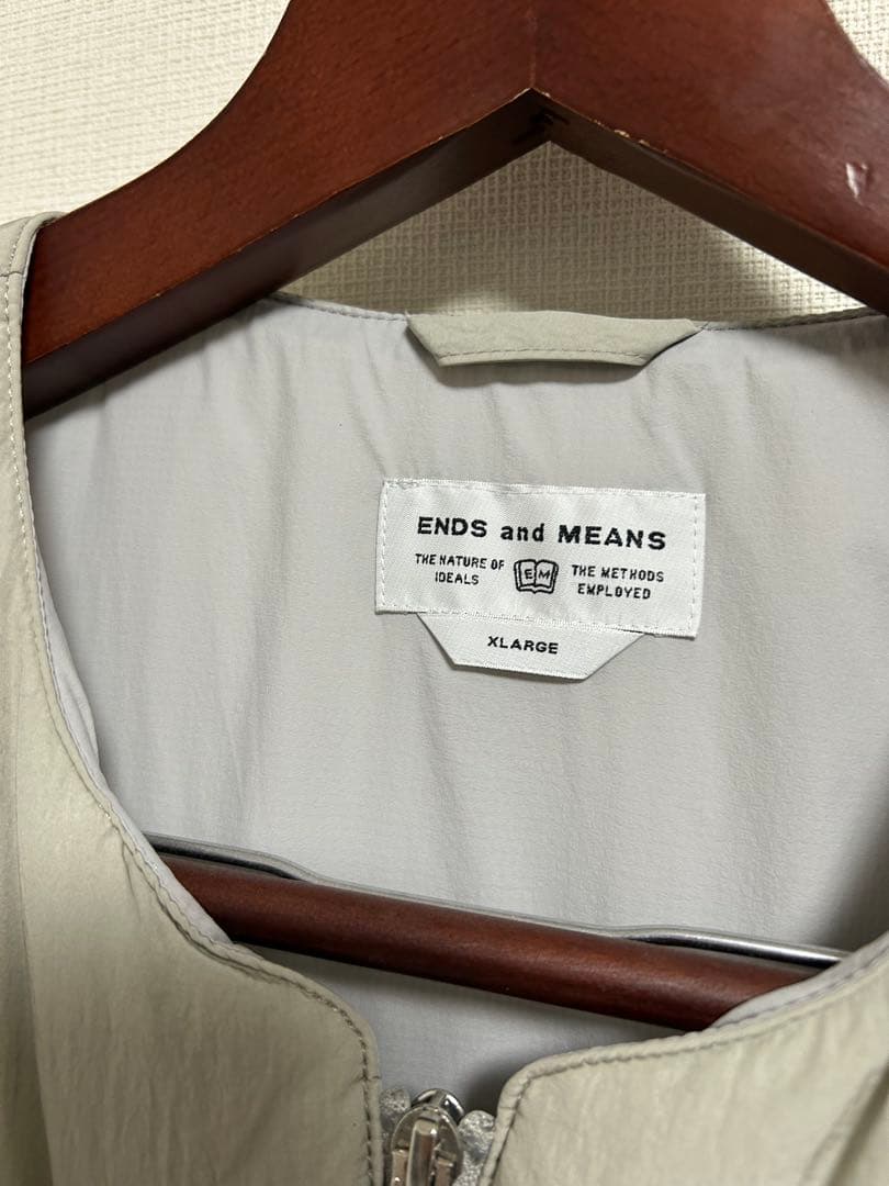 ENDS and MEANS XL ライトグレー ベスト