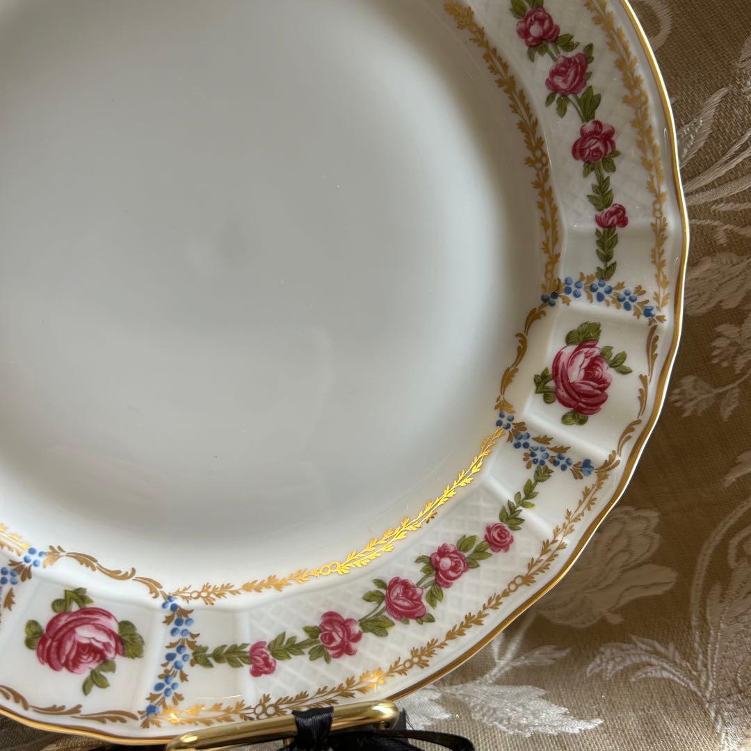 フランス製　Limoges ROSE DE LIMOGESディナープレート ペア