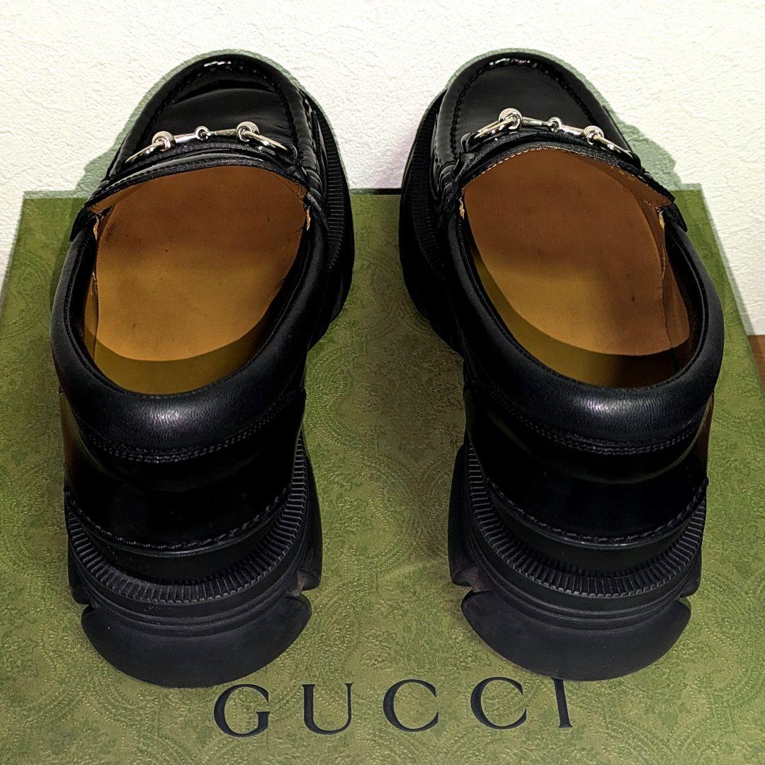 美品　GUCCI　ホースビットローファー　ラグソール　7