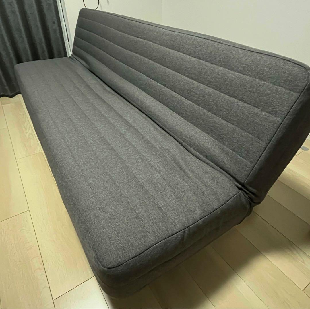 グレー ソファベッド【石川県金沢市へ引き取り可能な方は商品説明をご覧ください】