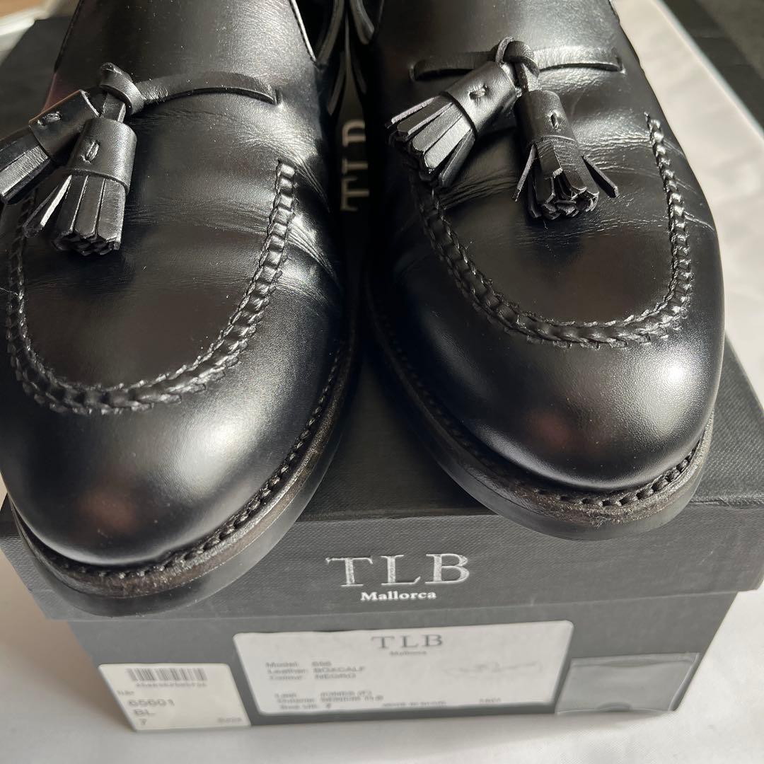 TLBタッセルローファー黒7