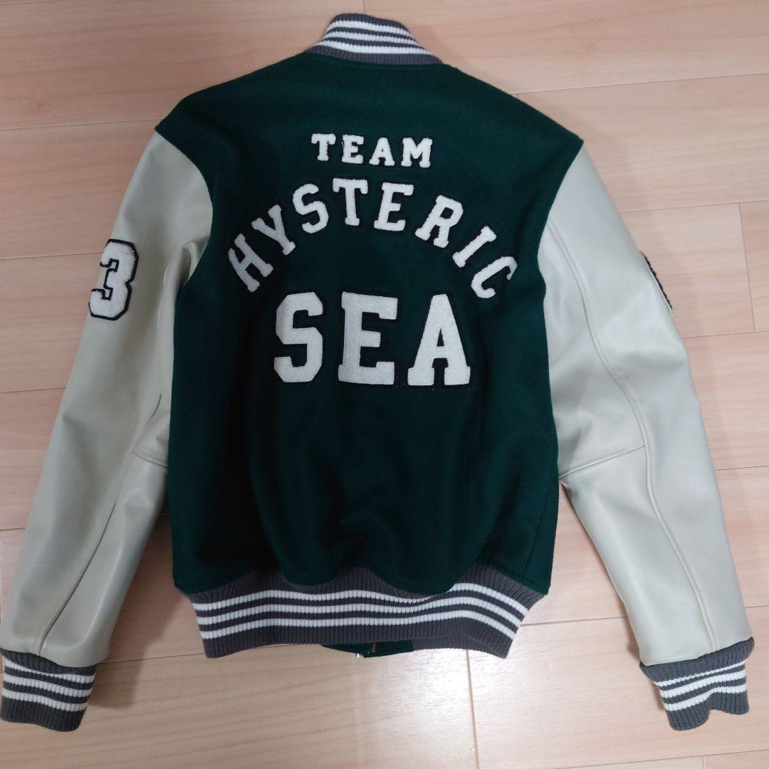 HYSTERIC GLAMOUR × WIND AND SEAグリーンスタジャン