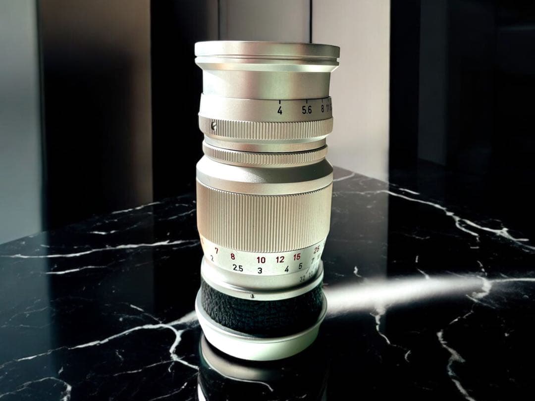 【OH済&ライカ&希少】エルマー90㎜　後期メートル/フィート併記型