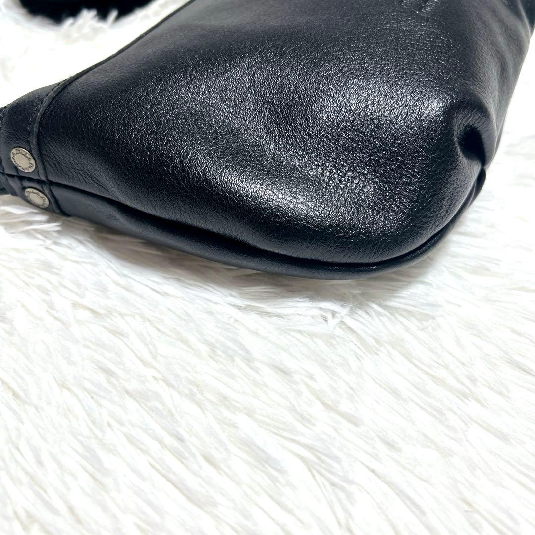 半*ご様 【新品】ダコタ ショルダーバッグ ジェントリー レザー ブラック 斜め