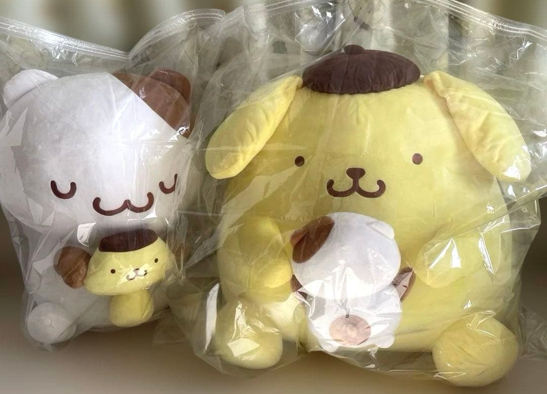 ポムポムプリン チームプリン マフィン 特大ぬいぐるみ 希少 だっこ