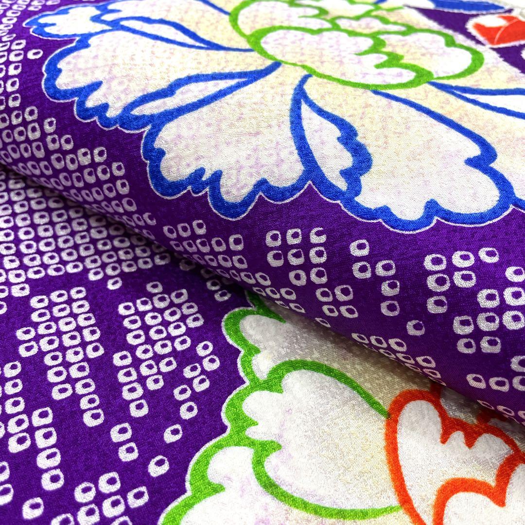 ◎mk-3097　七五三　女の子　着物・襦袢セット　7歳　銀駒刺繍　　1-26