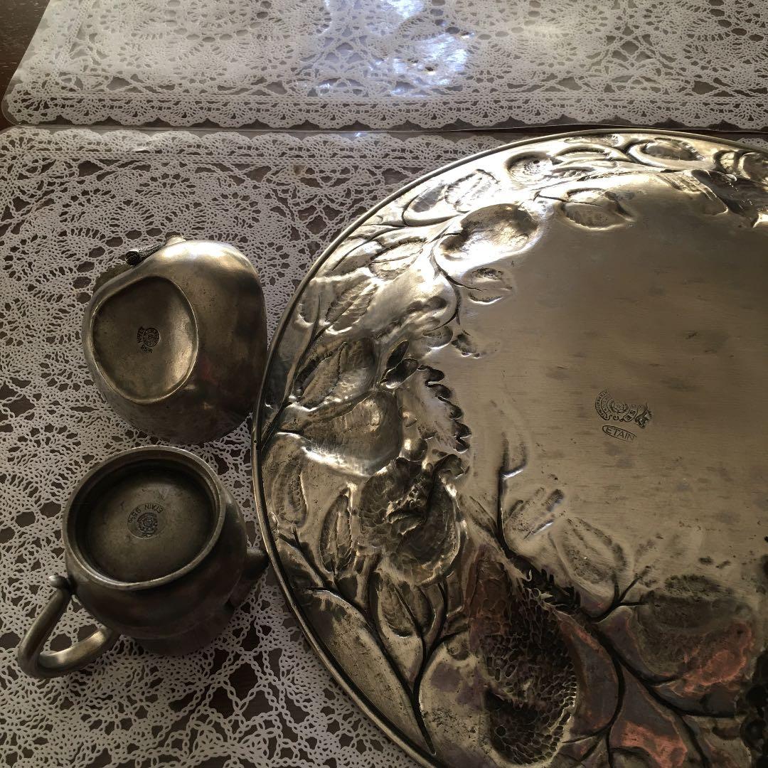 ★フランス製　ETAIN エタン　　ヴィンテージ皿等3点