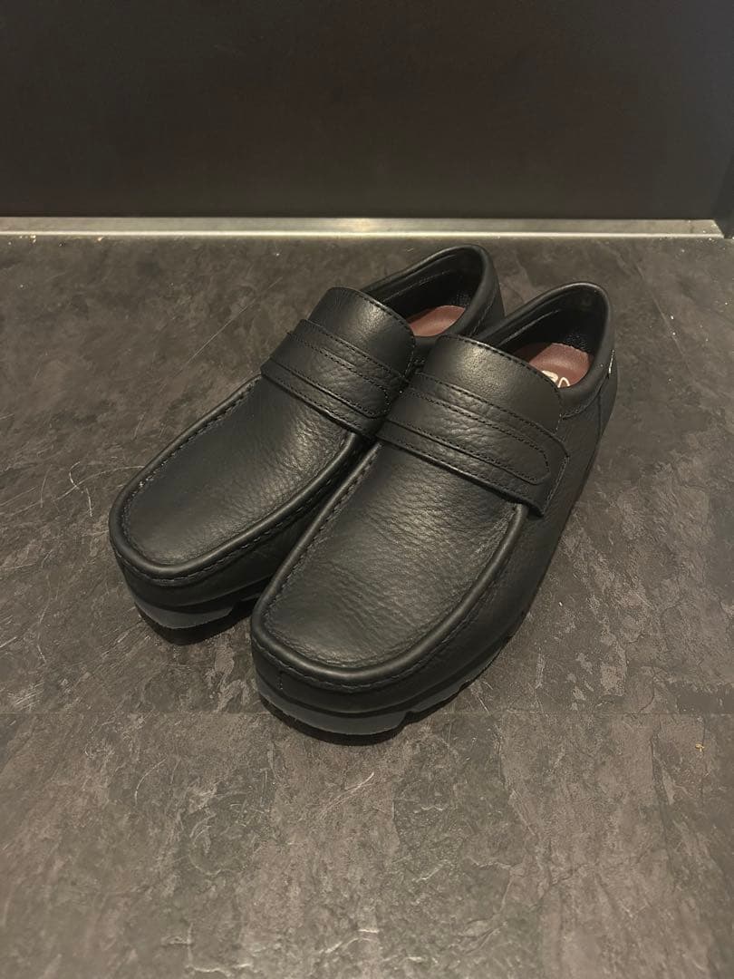 Clarks Wallabee Loafer GTX ブラックレザー UK6.5