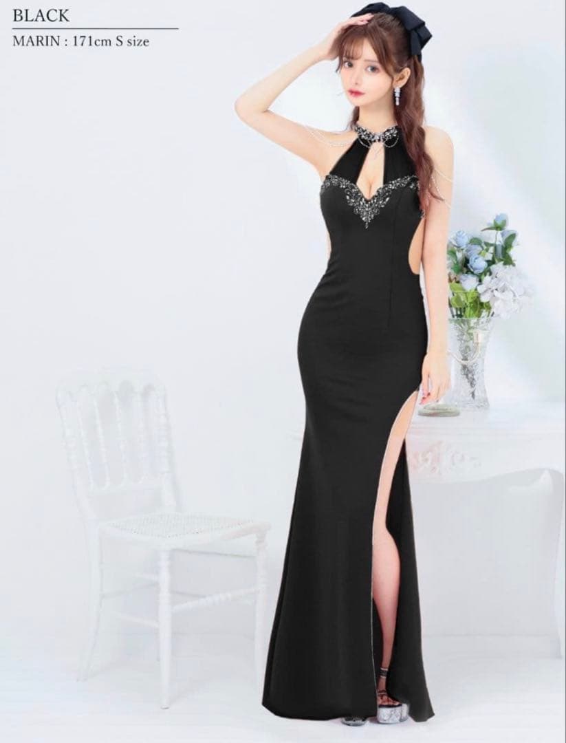 【最終値下げ】AngelR ブラック ロングドレス