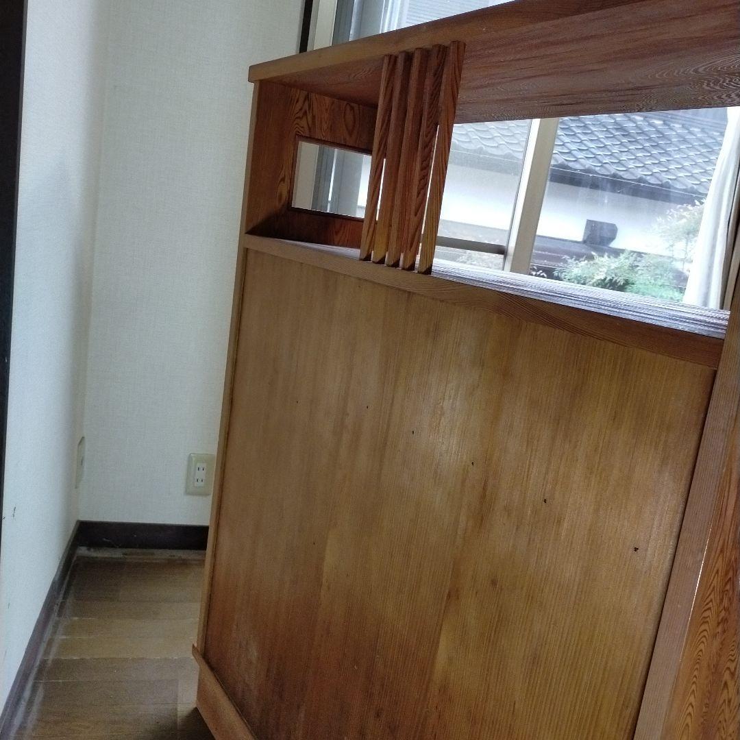 世界遺産屋久杉　極上　茶箪笥　茶棚　飾り棚　違い棚　収納棚　和家具