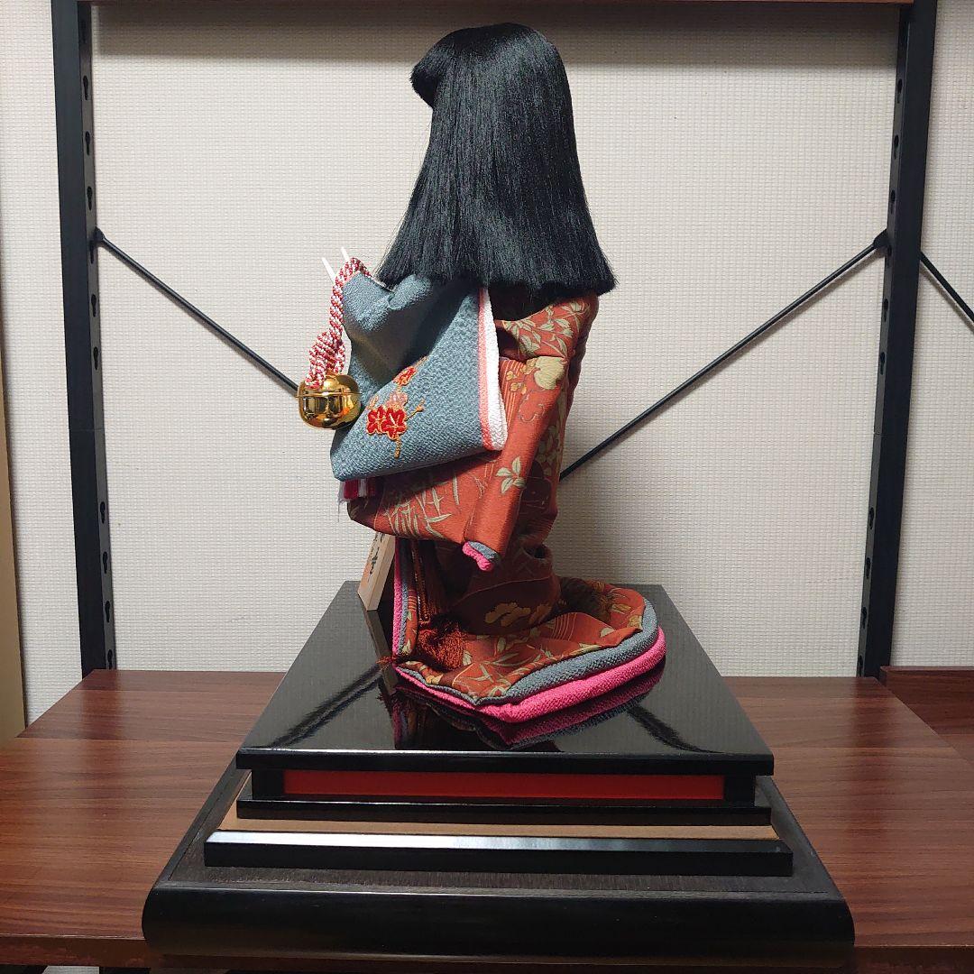 市松人形【春幸】日本人形　丹後ちりめん　謹製　手作り本仕立 全長約44cm