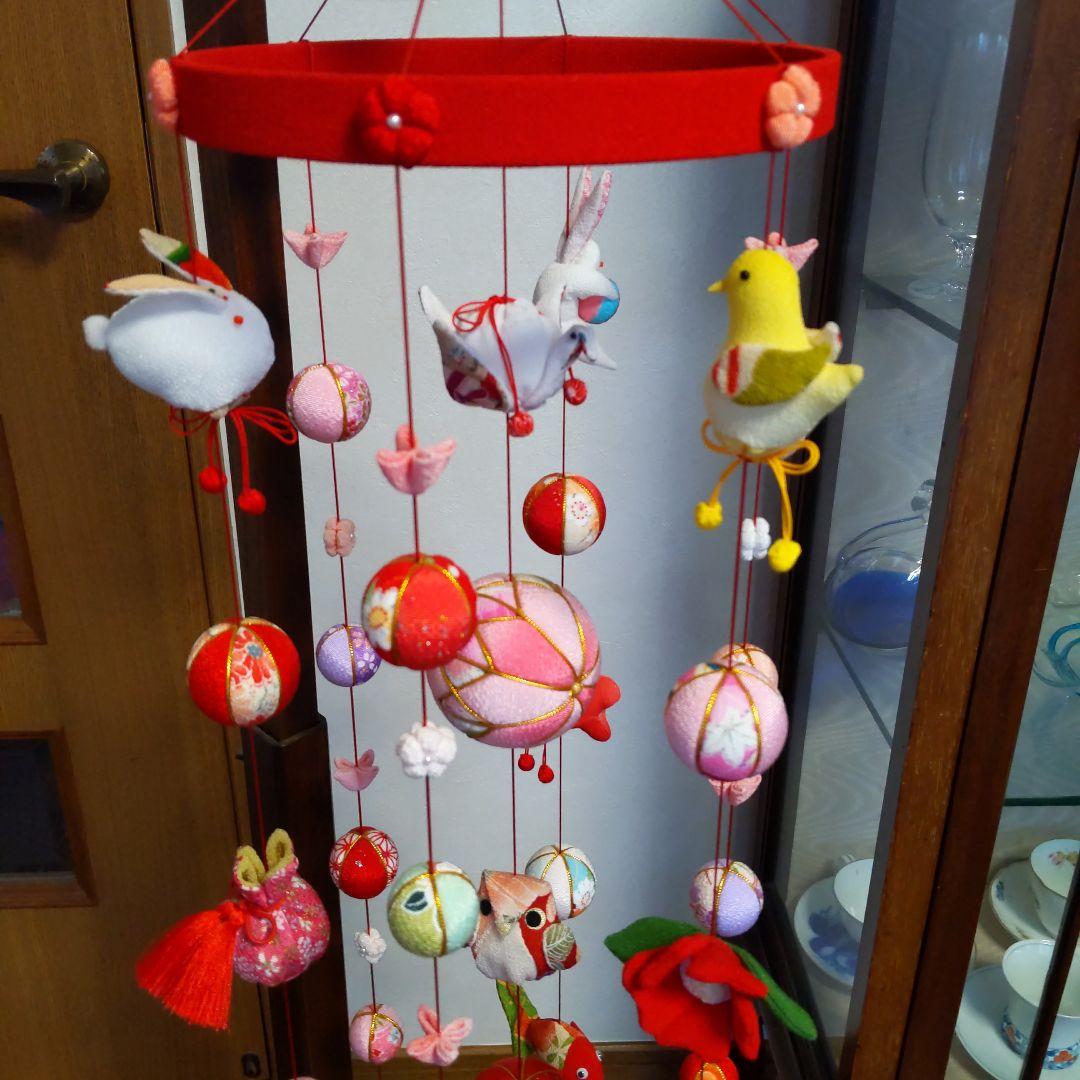 ちりめん細工　お雛様下げ飾りさげもん(中)