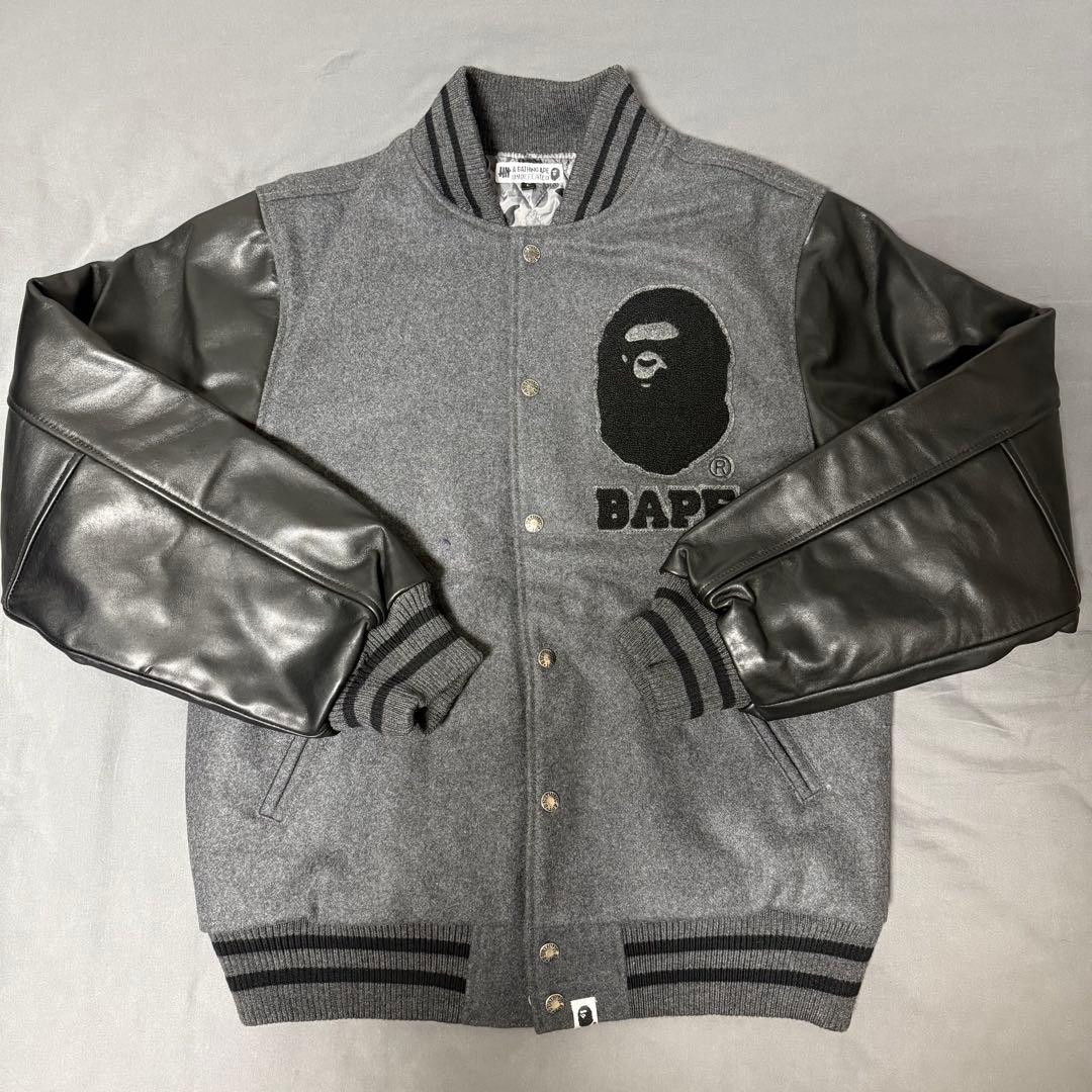 BAPE X undefeated VARSITY JACKET スタジャン